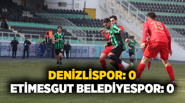 Denizlispor: 0 – Etimesgut Belediyespor: 0