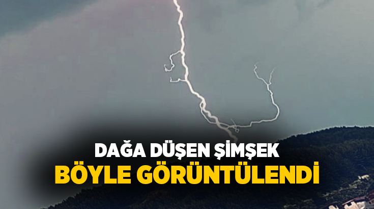 Muğla’nın Menteşe ilçesinde etkili olan gök gürültülü sağanak yağış sırasında