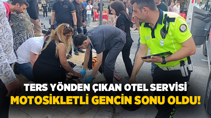 Antalya’nın Manavgat ilçesinde otel servis midibüsü ile motosikletin çarpıştığı kazada