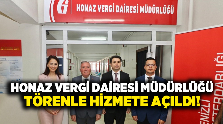Denizli’nin Honaz ilçesinde inşa edilen Honaz Vergi Dairesi Müdürlüğü, düzenlenen