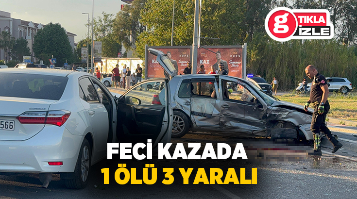 Muğla’nın Fethiye ilçesinde iki otomobilin çarpışması sonucu meydana gelen trafik