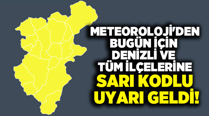 Meteoroloji Genel Müdürlüğü’nden 14 şehir için sarı kodlu uyarı verildi.