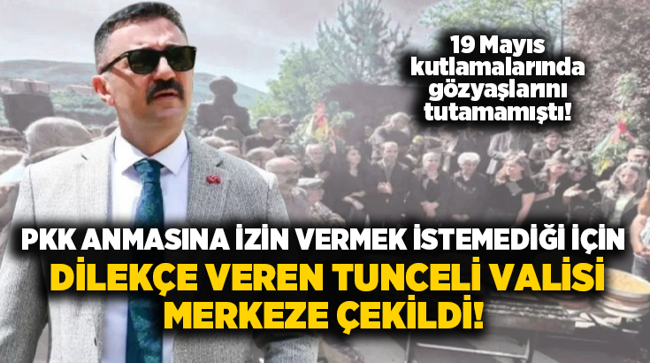 Tunceli Belediyesi kayyumu da olan Vali Bülent Tekbıyıkoğlu, İçişleri Bakanlığı