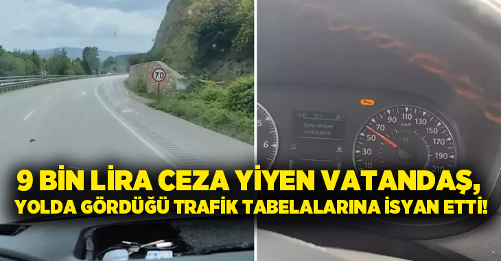 Bir vatandaş, aynı yol üzerinde 300 metre arayla 70, 50