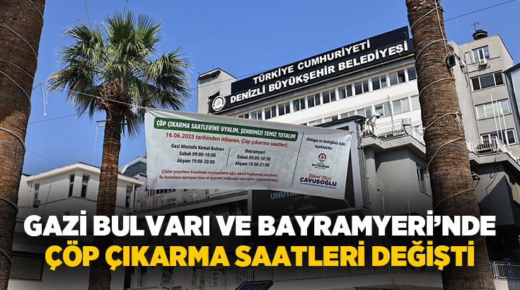 Denizli Büyükşehir Belediyesi, şehir temizliğinin sürdürülebilirliği ve çevre düzeninin korunması