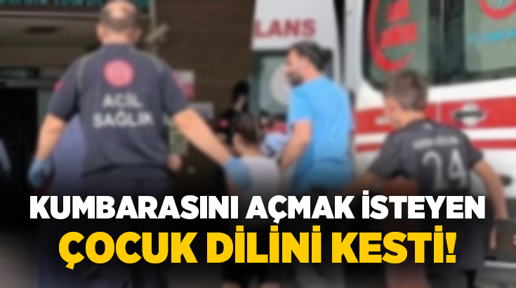 Bursa’nın İnegöl ilçesinde kumbarasını açmak isteyen 9 yaşındaki bir çocuk,