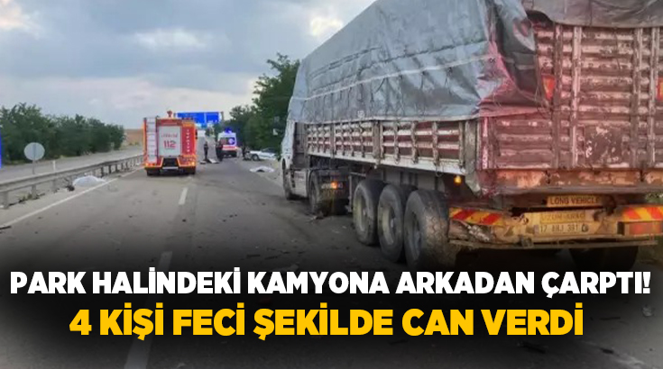 Balıkesir’in Susurluk ilçesinde meydana gelen trafik kazasında 4 kişi hayatını