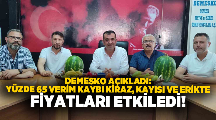 Denizli Sebze Meyve Komisyoncular Derneği (DEMESKO) Başkanı Halil Öztürk, sebze