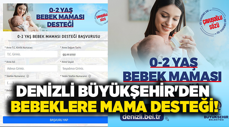 Destek, sadece anne sütü kesilen veya anne sütü yetersiz olan