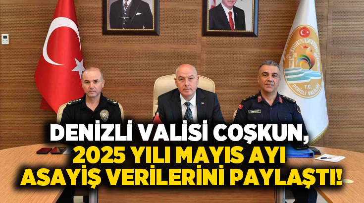 Denizli Valisi Ömer Faruk Coşkun 2025 yılı Mayıs ayı içerisinde