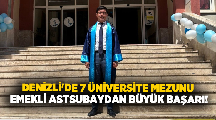 Emekli Jandarma Astsubay Şükrü Sezen, eğitimdeki azmiyle ilham vermeye devam