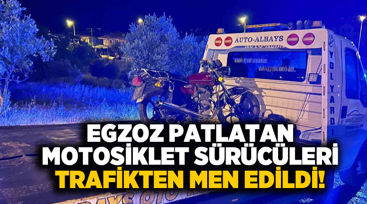 Buldan İlçe Emniyet Müdürlüğü çılgınca motosiklet kullanarak egzoz patlatma olarak