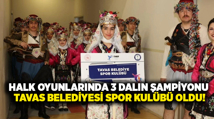 THOF Uşak Grup yarışmalarına katılan Tavas Belediyesi Spor Kulübü halk