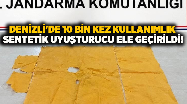 Denizli İl Jandarma Komutanlığı, uyuşturucu ile mücadele çalışmalarını sürdürülüyor. Denizli