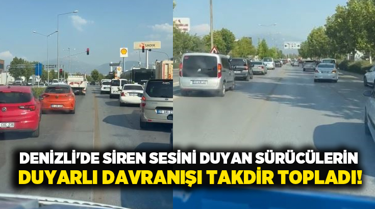 Denizli’de Güney Acil Sağlık Hizmetleri’nden yola çıkan ambulans, hastaneye hasta