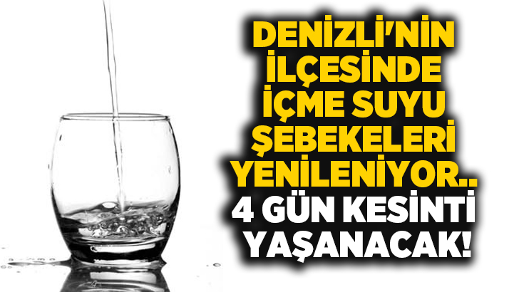 Tavas merkez Orta Mahalle’de içme suyu şebeke hattı yenileme çalışmaları