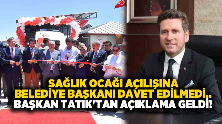 Seçilmiş bir belediye başkanı olarak Kızılcabölük Sağlık Ocağı açılışına davet