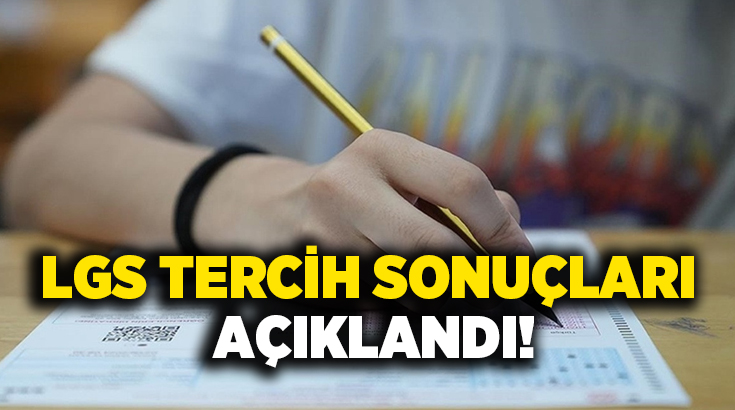 LGS tercih sonuçları, puanlarına göre sıralama yapan öğrenciler için MEB sayfasında