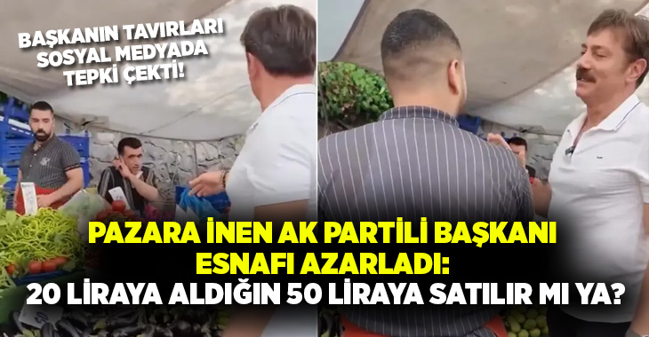 Başkan Bahadır Fatura İstedi Kamera ve mikrofonuyla pazara inen Başkan