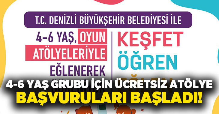 Denizli Büyükşehir Belediyesi, okul öncesi dönemdeki çocukların bilişsel, duygusal, sosyal