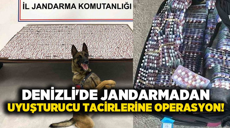 Denizli İl Jandarma Komutanlığı, uyuşturucu ile mücadele çalışmalarını sürdürülüyor. Denizli’nin