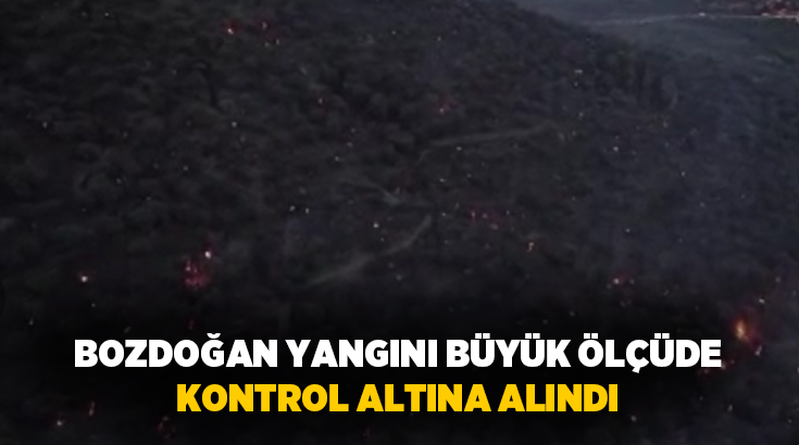 Bozdoğan ilçesi Kavaklı Mahallesi’ndeki ziraat alanında başlayan ve rüzgarın etkisiyle