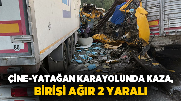 Aydın-Muğla karayolunda meydana gelen iki TIR’ın karıştığı kazada sürücüler yaralandı.