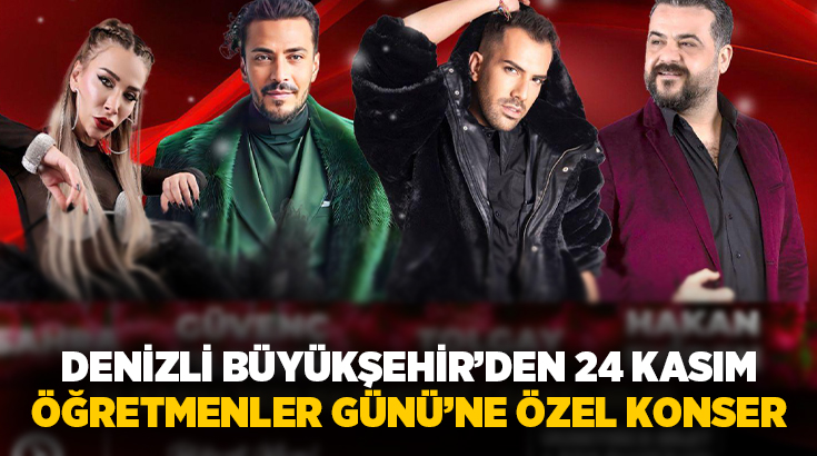 Denizli Büyükşehir Belediyesi, geleceğimizin mimarı öğretmenlerimize ithafen 24 Kasım Öğretmenler