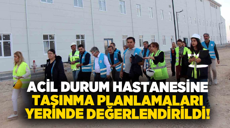 Ziyaret kapsamında İnşaat Firma yetkililerinden bilgi alan İl Sağlık Müdürü