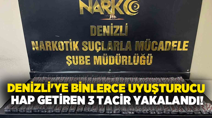 Denizli Emniyet Müdürlüğü Narkotik Suçlarla Mücadele Şube Müdürlüğüne bağlı ekipler