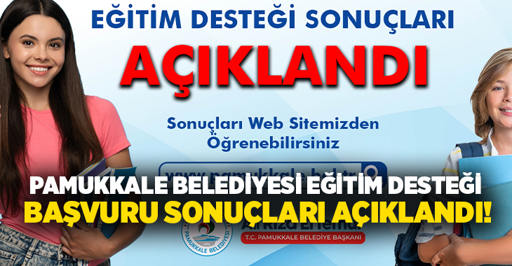 Pamukkale Belediyesi'nin ihtiyaç sahibi ortaokul ve lise öğrencilerine yönelik başlattığı