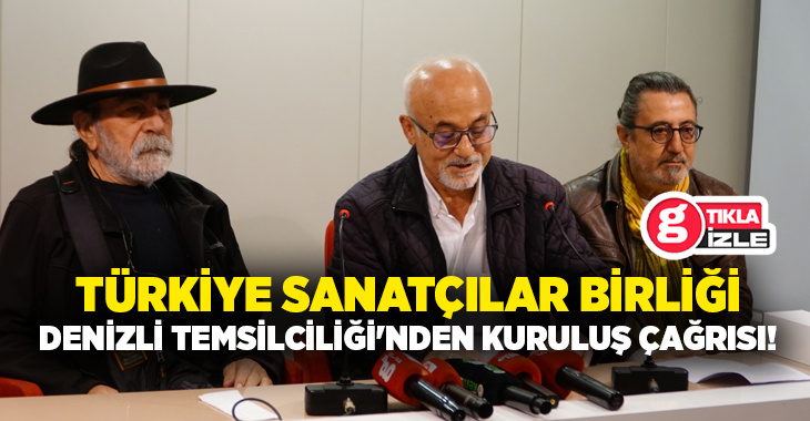 Türkiye Sanatçılar Birliği Denizli Temsilcileri Gürcan Günay ve Yusuf Urem,