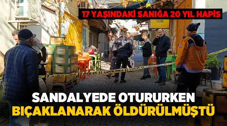 Muğla’nın Milas ilçesinde sandalyede oturan Halil İbrahim Mercan’ı bıçaklayarak öldüren
