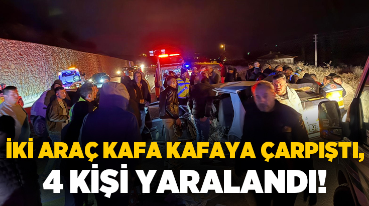  Kütahya’nın Emet ilçesinde iki otomobilin kafa kafaya çarpıştığı kazada biri