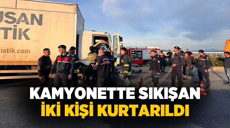 Bodrum-Milas karayolu Ekinambarı Mevkiinde meydana gelen trafik kazasında kamyonet içinde
