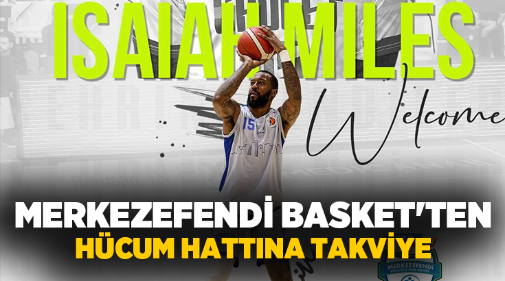 Basketbol Süper Ligi ekiplerinden Merkezefendi Belediyesi Basket, hücum hattını ABD'li