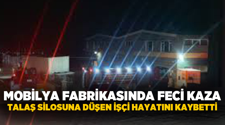 Bursa’nın İnegöl ilçesinde faaliyet gösteren bir mobilya fabrikasında meydana gelen