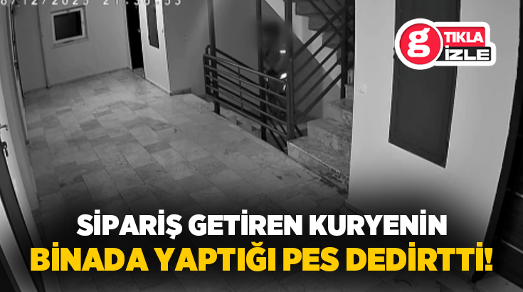 Ankara’nın Sincan ilçesinde bir kurye sipariş getirdiği binanın merdivenlerine tuvaletini