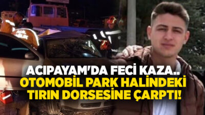 Denizli’nin Acıpayam ilçesinde henüz bilinmeyen nedenle kontrollünü kaybeden genç sürücü