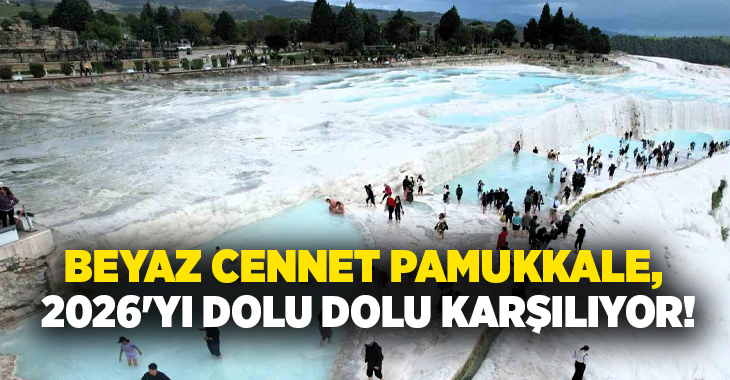 Yılbaşı tatilinde, UNESCO Dünya Kültür Mirası Listesinde yer alan Pamukkale