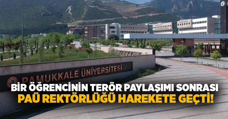 Denizli Pamukkale Üniversitesine kayıtlı öğrencinin sosyal medyadan yaptığı milli birlik