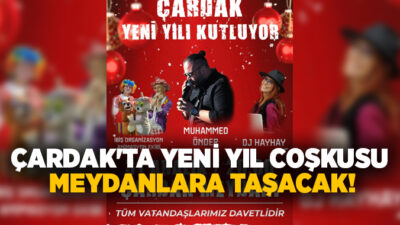 Çardak Belediyesi, 2026 yılına coşku ve umutla girmek için kapsamlı