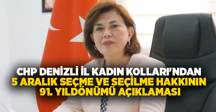 Cumhuriyet Halk Partisi (CHP) Denizli İl Kadın Kolları Başkanı Ayşen