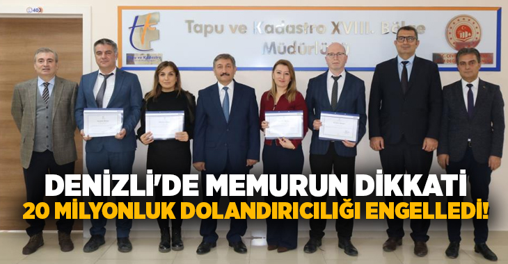 enizli’de sahte kimlik ile 20 milyonluk arsayı satmaya çalışan dolandırıcı,