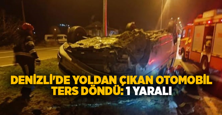 Denizli'nin Acıpayam ilçesinde seyir halindeyken hakimiyetini kaybetmesi sonucu yoldan çıkarak