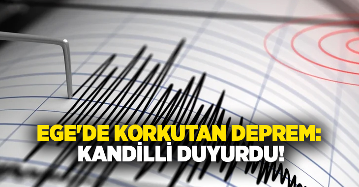 Balıkesir'in Sındırgı ilçesine bağlı Büyükdağdere mevkiinde sabah saatlerinde 4,9 büyüklüğünde