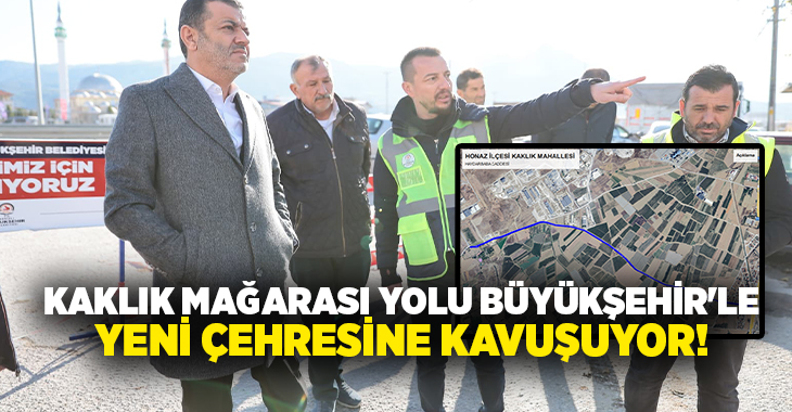 Denizli Büyükşehir Belediyesi, Kaklık Mağarası’na ulaşımı sağlayan Haydar Baba Caddesi’ni