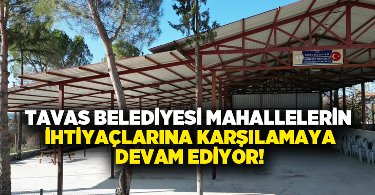 Tavas Belediyesi Fen İşleri Müdürlüğü ekipleri tarafından Güzelköy Mahallesi vatandaşlarının