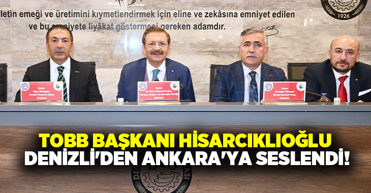 Türkiye Odalar ve Borsalar Birliği (TOBB) Başkanı M. Rifat Hisarcıklıoğlu,