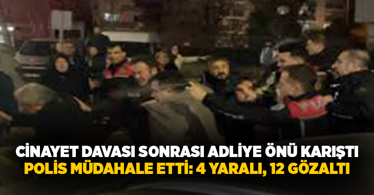 Aksaray’da arazi cinayeti davasında verilen hapis cezasının ardından Aksaray Adliyesi